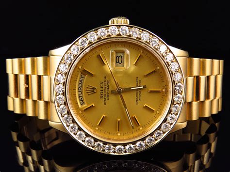 rolex presidential watch gold|Rolex 18kt president 36mm watch.